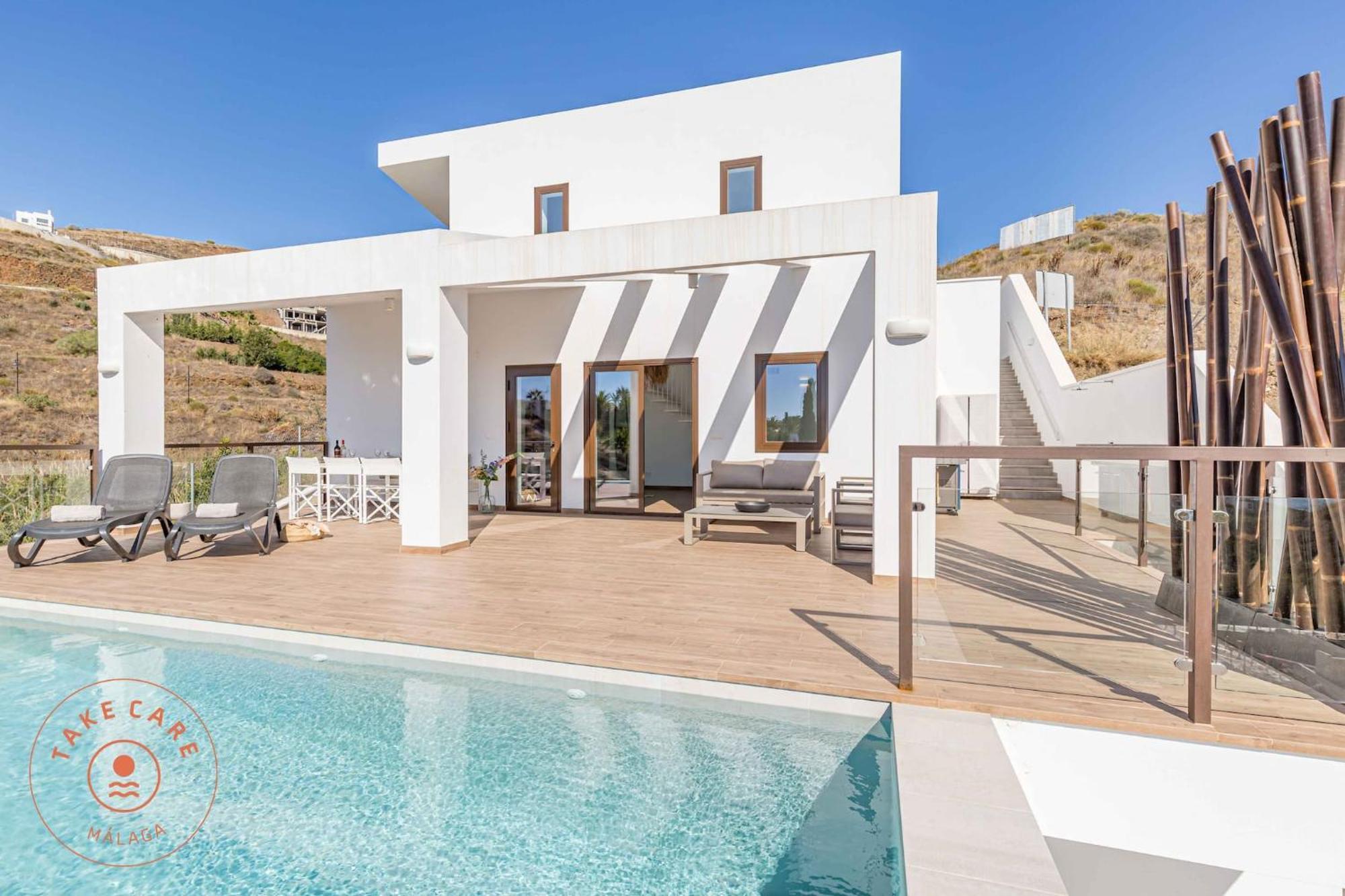 With Seaview In Torrox - Tcm Villa Malaga